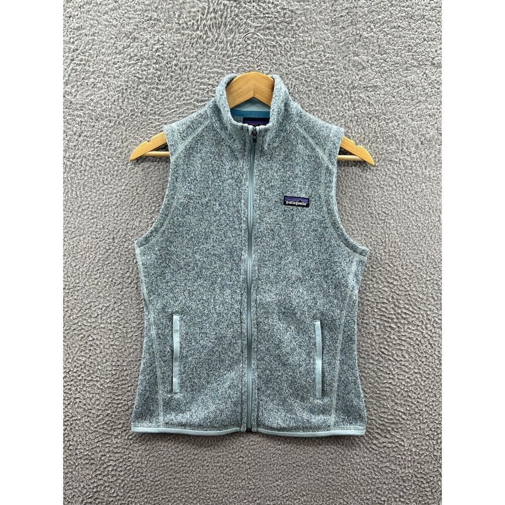 Patagonia Better Sweater Full Zip Blue Fleece Vest Women’s Size XS 25886